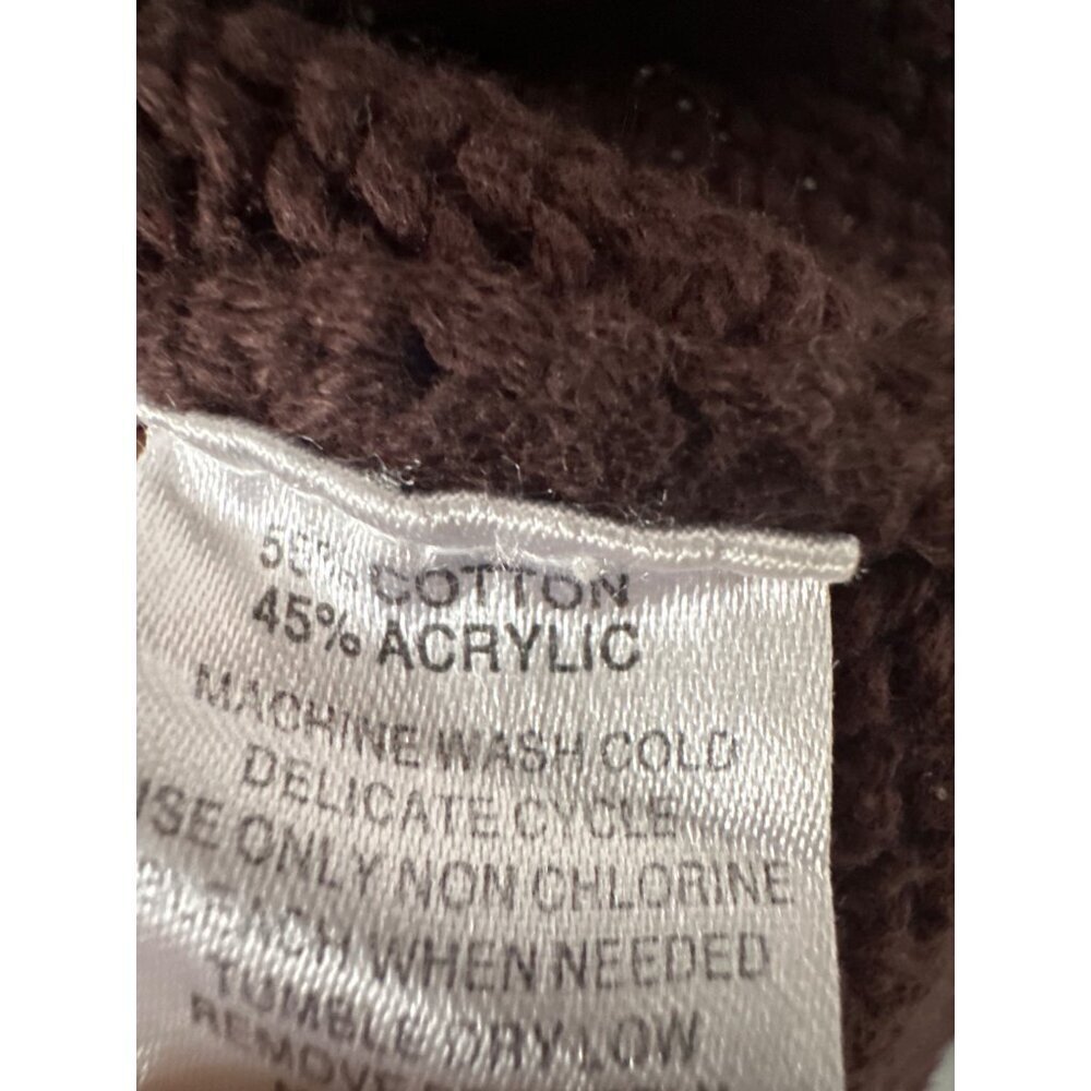 Savannah Girls 3T Brown Knit Sweater Embroidered Retro Y2K Toddler Fall Cozy - Picture 3 of 4